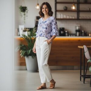 Ivanka Trump Floral Top Small